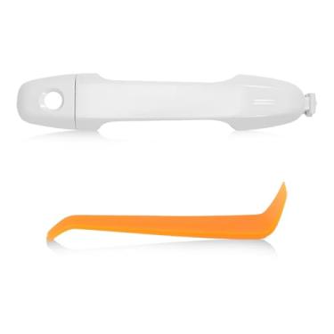 Imagem de Maçaneta de porta externa serve para Camry 2012-2017 Kit de maçaneta externa dianteira esquerda branca do lado do motorista acessórios substitui 6921106090C0 6925006020C0 sem botão de acionamento e