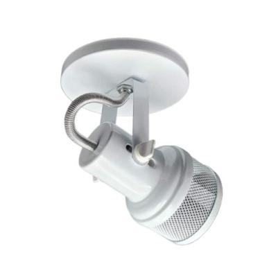 Imagem de Spot B1 Simples Telinha Para 1x E27 Led Bulbo Branco - Bivolt - Enerlu