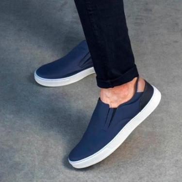 Imagem de Tênis Masculino Iate Casual Estiloso Confortável Macio Leve Trabalho Sapatênis Slip On Resistente-Masculino