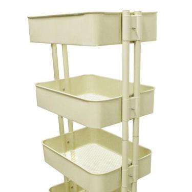 Imagem de Carrinho Multiuso Com 4 Prateleiras   Fruteira / Organizador