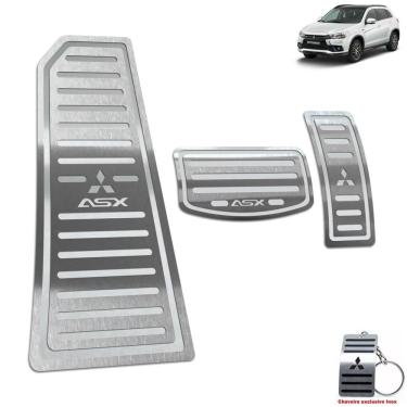 Imagem de Pedaleiras + Descanso De Pé Em Inox Asx 2018/2020 Prata