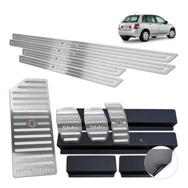 Imagem de Descanso Pedaleira Soleira Stilo 2003 A 2011 Manual Prata AR