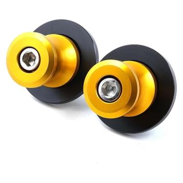Imagem de BYYINGSUS Acessórios de motocicleta Acessórios de bobinas deslizantes de braço oscilante Parafusos de suporte de 6 mm compatíveis com Y&AMAHA MT09 Tracer MT-09 SP 2017-2024 (1 par dourado)