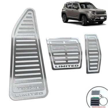 Imagem de Descanso de Pé + Pedaleira Jeep Renegade Limited Prata