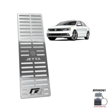 Imagem de Descanso De Pé Em  Aço Inox Jetta R-line 2011/2018 Prata