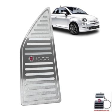 Imagem de Descanso De Pé Em Aço Inox Fiat 500 Prata