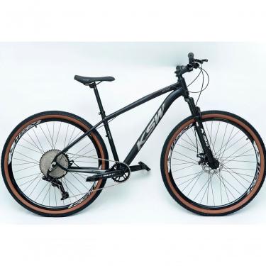 Imagem de Bicicleta Aro 29 Ksw Xlt Alumínio 12v Kit 1x12v Pedivela Single K7 11-50 Freio A Disco Mecanico - Preto-prata Tam. 21