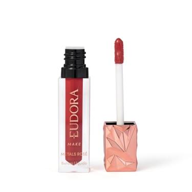 Imagem de Eudora Make Batom Líquido Cremoso Metals Rosé Terracota Exclusivo 2,5ml
