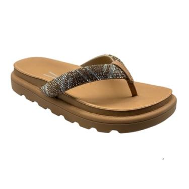 Imagem de Sandália Vizzano Flat Dedo Strass (Nude, BR, Adulto, Numérico, M, 37)