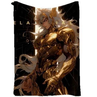Imagem de Cobertor SANMU Flannel Halloween Pattern Saint Seiya Leo Aiolia