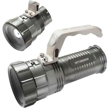 Imagem de Lanterna Led 88000w Ultra Potente De Mão Com Pegador á Pilha