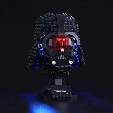 Imagem de Vaodest LED Light for Lego Darth Vader Helmet 75304 Model,Design and Configuration Compatible with Model 75304 (LED Light Only, Not Building Block Kit)