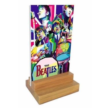 Imagem de Placa e Display Decorativa De Mesa dos Beatles - Visaoled