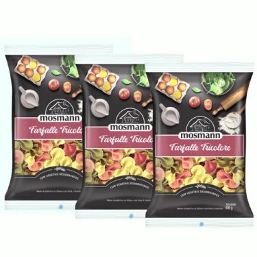 Imagem de Kit 3 Massa Mosmann Gourmet Farfalle Tricolore 400g