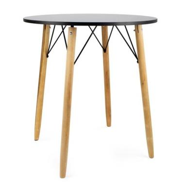 Imagem de Mesa Eiffel Redonda 70cm Sala De Jantar Pés Palito Eames Mdf - E-Litor
