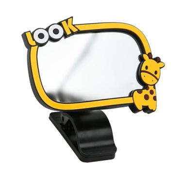 Imagem de predolo Espelho retrovisor para carro de bebê, espelho flexível ajustável com clipe para banco traseiro de carro de bebê, espelhos retrovisores voltados para