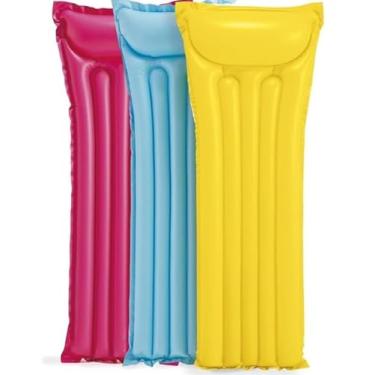 Imagem de Colchão Inflável Piscina 183x69cm – Verão | Confortável, Resistente e Portátil | Ideal para Piscina e Praia – Cor Sortida