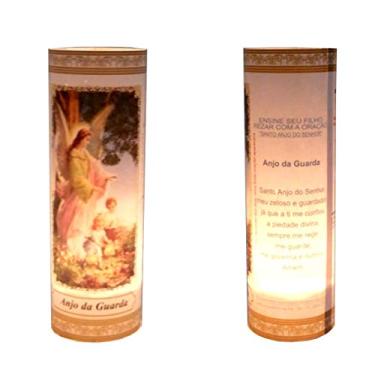 Imagem de 3 Velas Votivas 7 Dias Imagem Anjo Da Guarda Oração Mágica