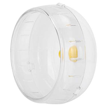 Imagem de AYNEFY Roda de Exercício para Hamster, Rolo Silencioso para Gerbos e Hamsters Anões, Material Seguro, Design Ultrassilencioso, Perfeito para Pequenos Animais de Estimação Ativos (12cm)