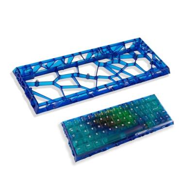 Imagem de Capa de teclado mecânico oco Bllue transparente compatível com teclado Wooting60/HM66/Mad60/M6lite/Rakka (apenas capa)