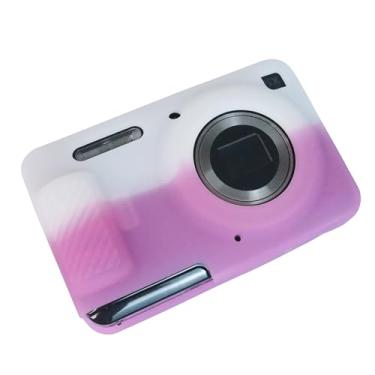 Imagem de Easy Hood Capa de câmera para Kodak PIXPRO FZ55, capa de silicone macio anti-arranhões Slim Fit FZ55 DSLR Capa protetora para viagem, branco e rosa