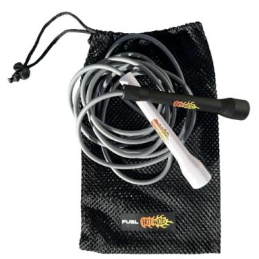 Imagem de Corda De Pular Profissional Speed Rope Cross Fit Boxe Ajustável Original Fuel Sports HotWOD PVC 5mm Eclipse
