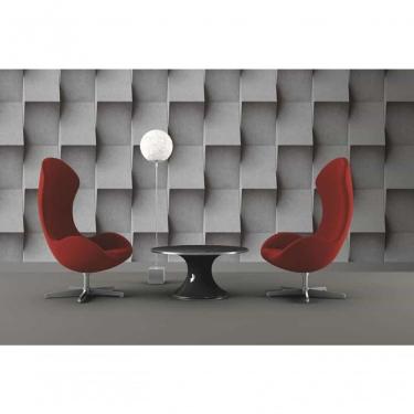 Imagem de Papel De Parede 3d Cinza Escuro Lavável Importado Replik