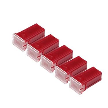 Imagem de Generic Fusíveis de micro cartucho 50A/FMM interno do motor fusíveis tipo caixa M para carro caminhão/metal plástico durável / 5 peças vermelhas