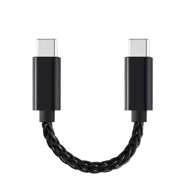 Imagem de Msvueioe [1 unidade] Adaptador amplificador USB-C para USB-C DAC, cabo OTG HiFi para fones de ouvido tipo C e dispositivos de áudio digital