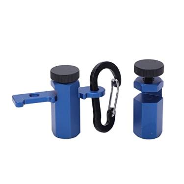 Imagem de Calibre plano hexagonal de liga de alumínio, medidor de escada premium com parafuso de polegar, para moldura quadrada e viga, Vermelho