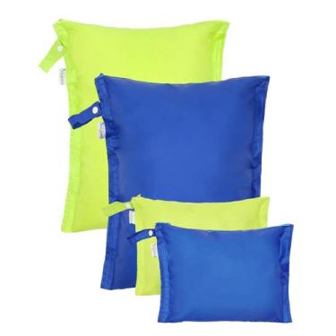 Imagem de Conjunto de bolsas úmidas e secas babygoal, pacote com 4, impermeável,