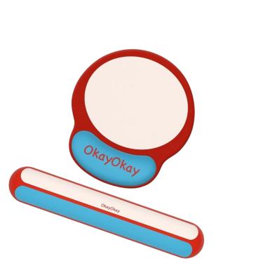 Imagem de Conjunto de descanso de pulso para mouse e teclado com suporte de pulso