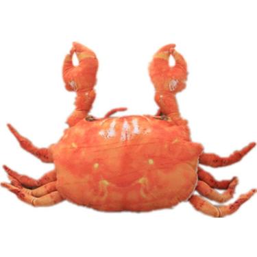 Imagem de Brinquedo de pelúcia, caranguejo realista, 58x60 cm, bicho de pelúcia macio