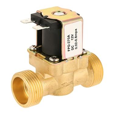 Imagem de Plplaaoo Electric Solenoid Valve with Brass Body, G3/4 DC 12V Normally Closed Water Control Valve for Automatic Systems