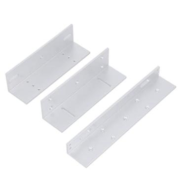 Imagem de FTVOGUE Suporte de Fechadura Magnética Elétrica Z L Tipo 600LBS Força de Retenção Suporte de Alumínio Suporte de Montagem para Fechadura de Porta