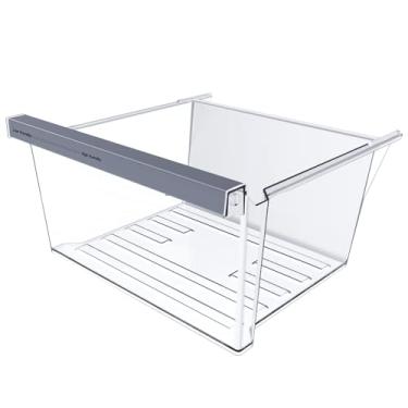 Imagem de Gaveta de geladeira W11162443 atualizada compatível com gaveta de geladeira Whirlpool W11046494 Whirlpool gaveta de geladeira Maytag peças de gaveta de geladeira WRS325SDHZ WRS315SDHZ WRS315SDHM