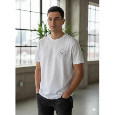Imagem de Camiseta Calvin Klein Logo Branca 40GM877-540-Masculino