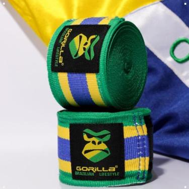 Imagem de Bandagem Elástica Atadura esportiva PAR 03 mts Gorilla Treino Artes Ma