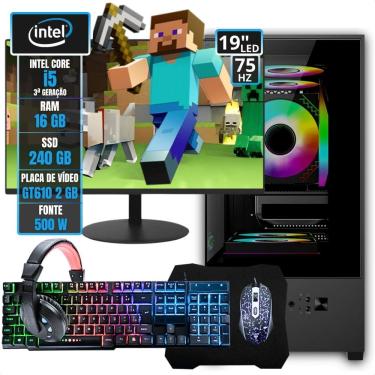 Imagem de Pc Gamer Montado Kit Computador Pronto Intel Core I5 3°g Ssd - 240 Gb - 16 Gb - Gt 610 2gb