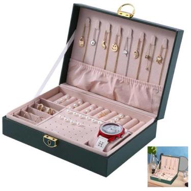 Imagem de Porta Joias Anel Brinco Pulseira Relogio Cordao Acessorio Caixa Estojo