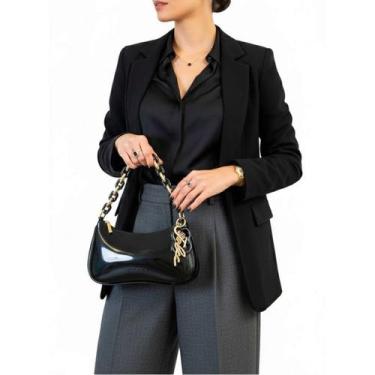 Imagem de Bolsa de Ombro Petite Jolie Icon Vanilla Feminina, U, Preto