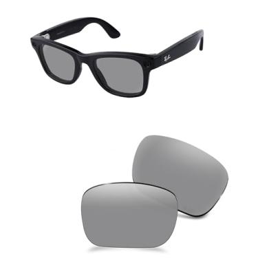 Imagem de AOZAN Lentes de reposição ANSI Z87.1 para óculos de sol RayBan Meta Wayfarer RW4006 50 mm, Gainsboro, RW4006 50mm