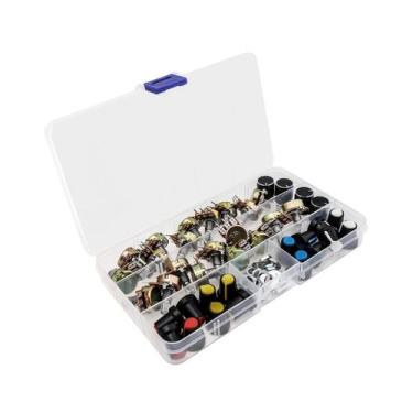 Imagem de Kit 20 Potenciômetros Linear c/ Knob 5k até 100k ohm - ATMX