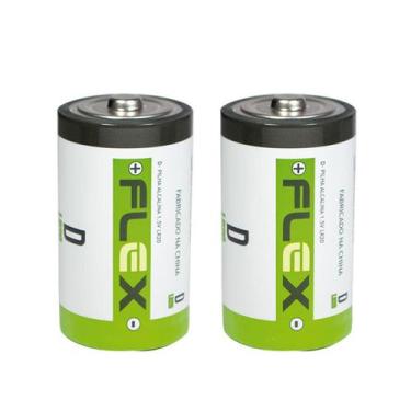 Imagem de Pilha Alcalina Flex Tipo D - Cart c/2 un