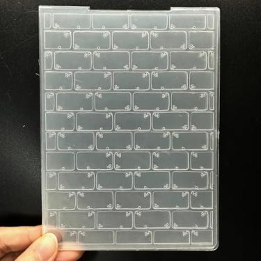 Imagem de Modelo de pasta de plástico 3D em relevo para parede de tijolos pequenos, 5 texturas, tamanho A6, para fazer cartões, faça você mesmo, scrapbooking, papel, artesanato, artesanato, scrapbook, artes