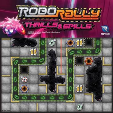 Imagem de Renegade Game Studios: Robo Rally - Thrills & Spills Expansion - Strategy Programmed Movement Board Game, Racetrack, New Grids, Ages 12+, 2-6 Players