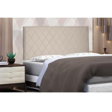 Imagem de Cabeceira Painel Dubai Para Cama Box Queen 160 cm Suede Bege S04 - D'R