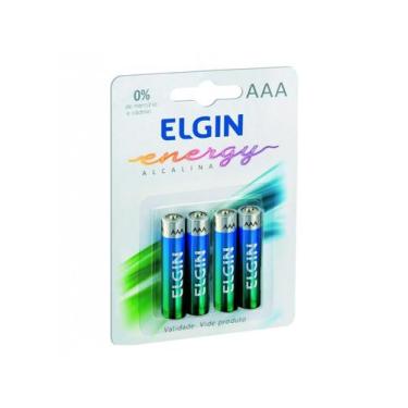 Imagem de Pilha Alcalina Elgin Aaa 1.5V Blister Com 4 Unidades