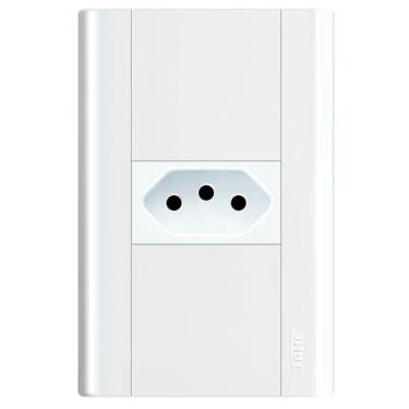 Imagem de Conjunto Tomada 2p+t 10a 250 Volts Modulare - 1429 - Fame Tomada 10a C- Placa Modul. 1429 Fame