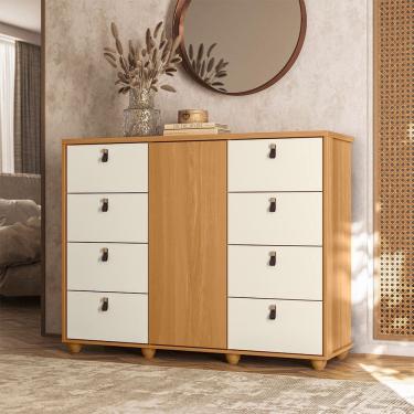 Imagem de Comoda Larissa com 8 Gavetas Moveis Albatroz